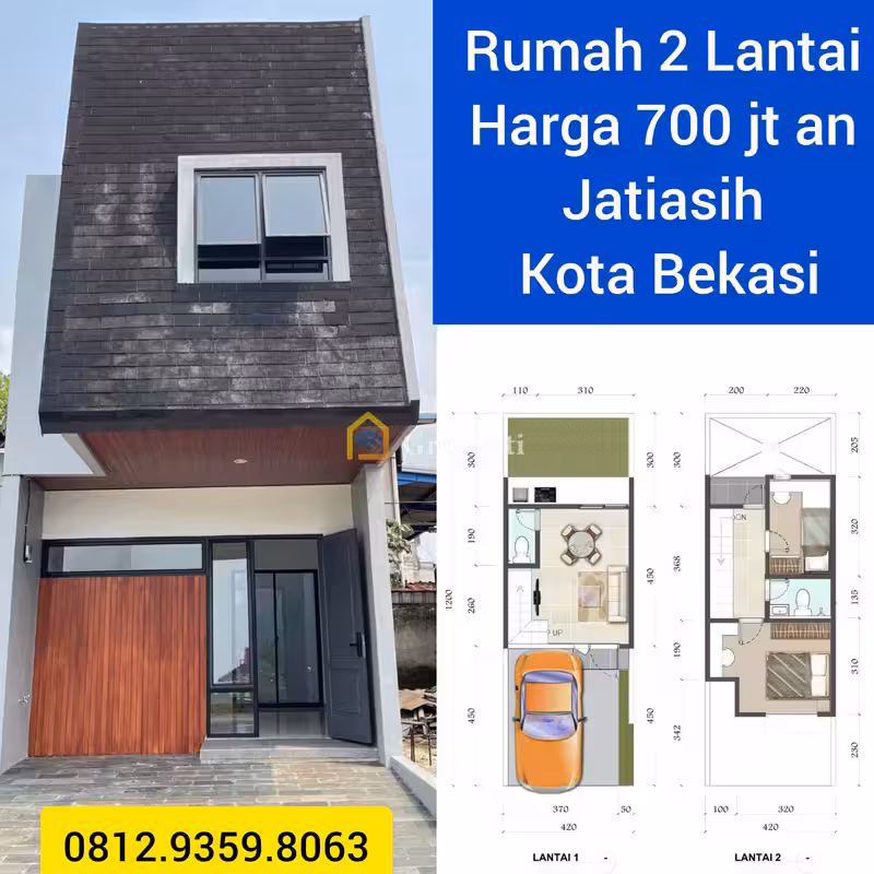 Rumah Murah 2 Lantai Jatiasih Kota Bekasi, Dekat Pintu Tol Jatiasih  - 2