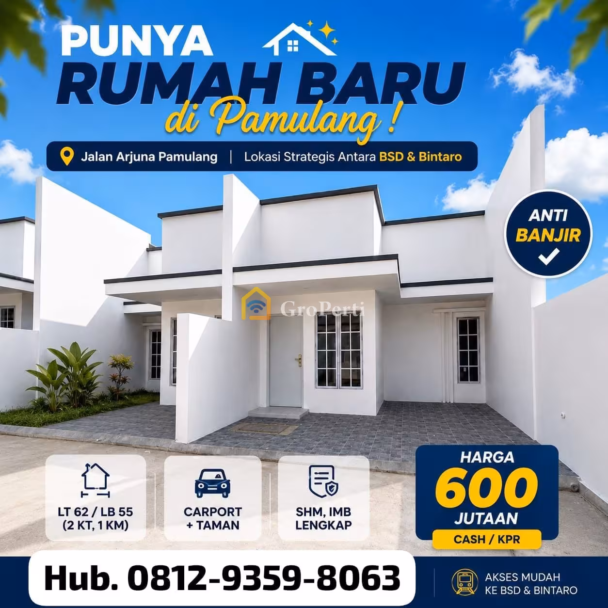 Rumah Baru Siap Huni Pondok Benda Pamulang Dekat BSD - 2