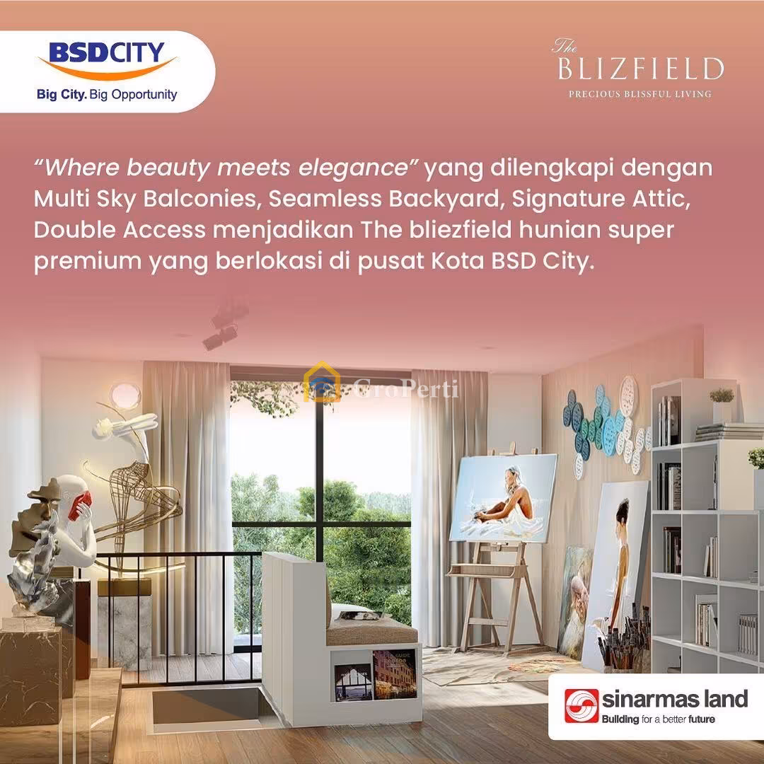 Dijual Rumah Baru di Jalan Lingkar Bumi Botanika Utara Blizfield BSD City - 4