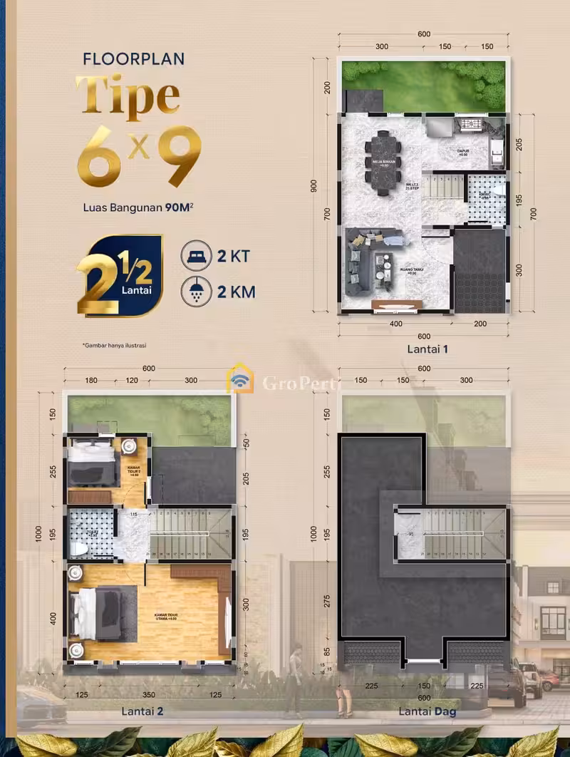 Alexander Haus Krakatau Medan – 2.5 Lantai Mewah, Hanya 20 Meter ke Jalan Raya! - 4