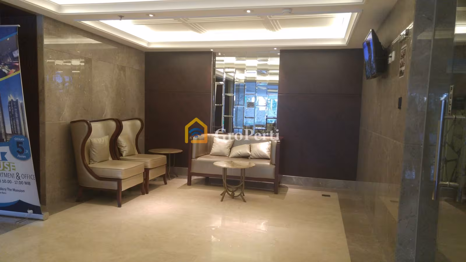 Dijual Ruang Kantor 90m2 The Mansion Kemayoran Fontana Lantai 21 Bebas Ganjil Genap 3 Menit ke JIExpo - 5