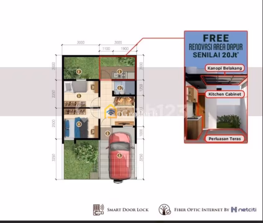 Dijual Rumah Baru Strategis SHM 1 Lantai Dekat Akses KRL Green Line - 2